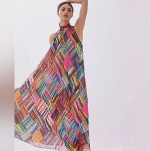 Anthropologie Geo Halter Maxi Dress- Rana Gill